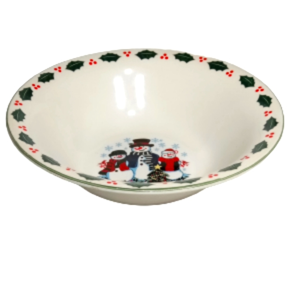 GEI Design Christmas Snowman Serving Bowl 9.5"